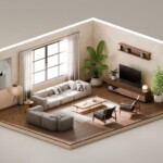 3D Interior Design Visualisation for Homes